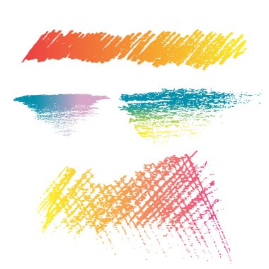 Kalem rengi fırça doku stil vektör