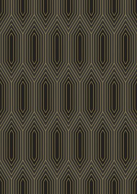 Art deco sorunsuz duvar kağıdı deseni