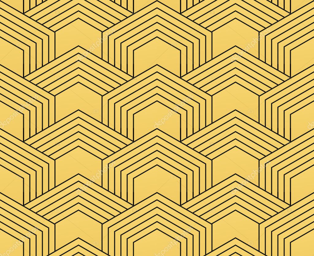 Art-Deco nahtlose Vintage Tapete Muster. Geometrische decorativ ... Art-Deco nahtlose Vintage Tapete Muster. Geometrische decorativ ...