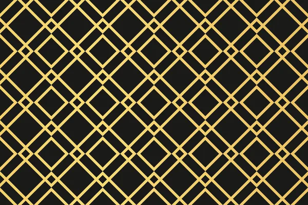 Abstraktes Art-Deco-Muster in Schwarz und Gold — Stockvektor