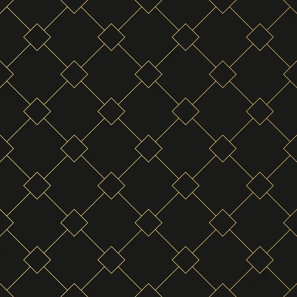 Patrón geométrico abstracto sin costura. Golpeteo estilo negro y oro — Vector de stock