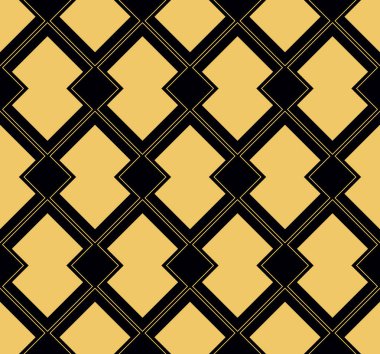 Art Deco sorunsuz duvar kağıdı deseni. Geometrik decorativ