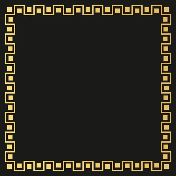 Арт-деко чорна декоративна рамка — стоковий вектор