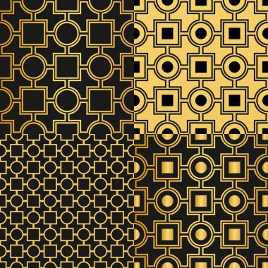 art deco dikişsiz desen