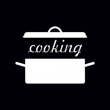 Tencere simgesi. Pot simgesi. Pişirme simge.