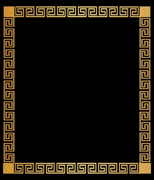 Elementos de decoración fronteriza en estilo griego. Colección vectorial — Archivo Imágenes Vectoriales