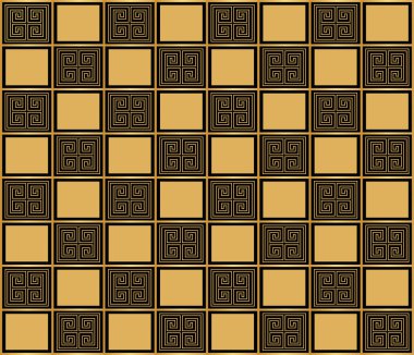 Vektör seamless modeli. Şık Tekstil Yunan tasarımı ile yazdırma