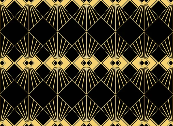 アールデコのシームレスな pattern.decoration 飾り. — ストックベクタ