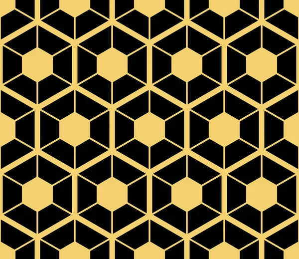 Fond géométrique abstrait. Maille hexagonale avec cellule intégrée — Image vectorielle