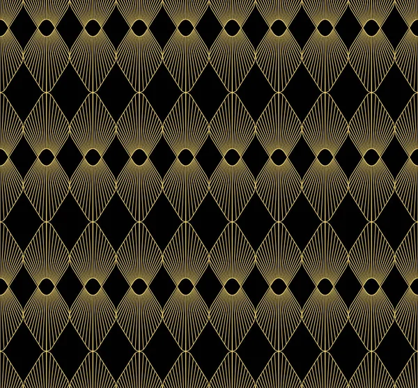 Art Deco sömlös pattern.decoration prydnad. — Stock vektor