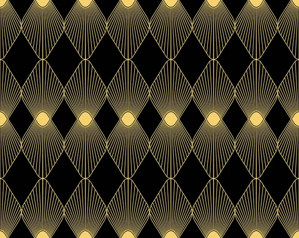 Art Deco sömlös pattern.decoration prydnad. — Stock vektor