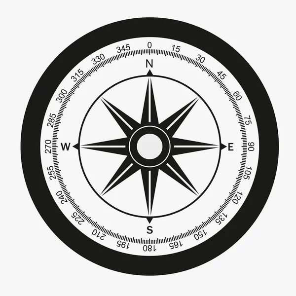 Compass wind rose vector design element — Stock Vector