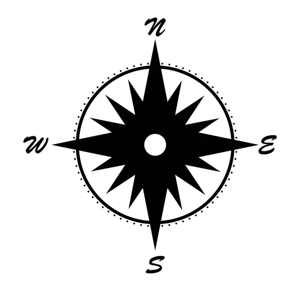 Векторный элемент розы компаса — стоковый вектор