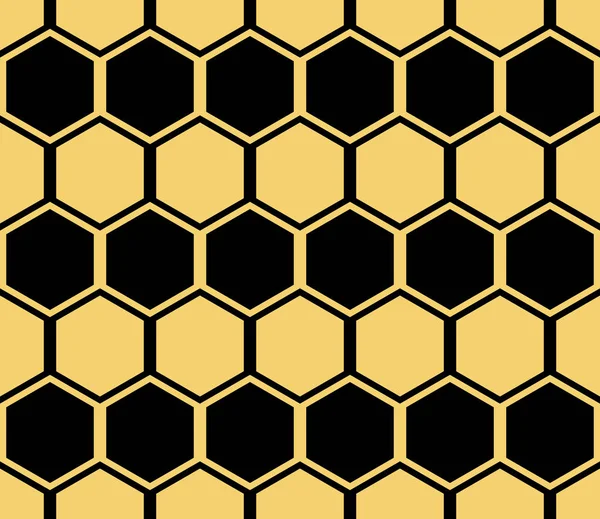 Fondo geométrico abstracto. Malla hexagonal con celda incorporada — Vector de stock