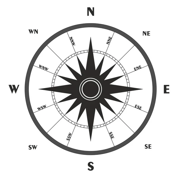 Prvek návrhu vektorové kompasu Větrná růžice — Stockový vektor