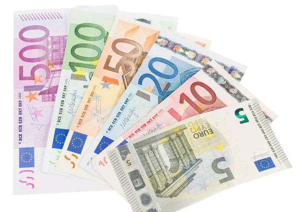 Olika euro bankotes — Stockfoto