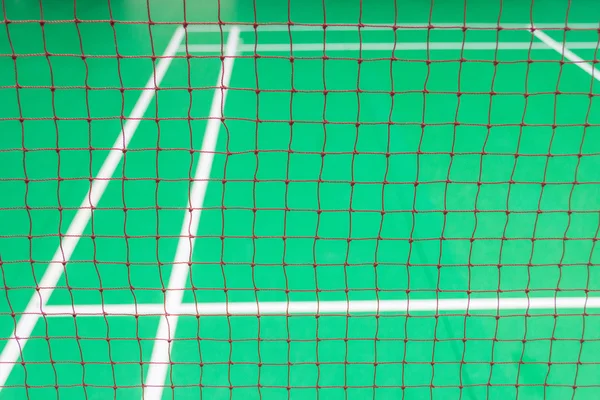 Red badminton net