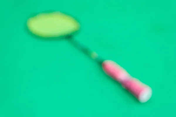 Blurred badminton racket — Stock Photo, Image
