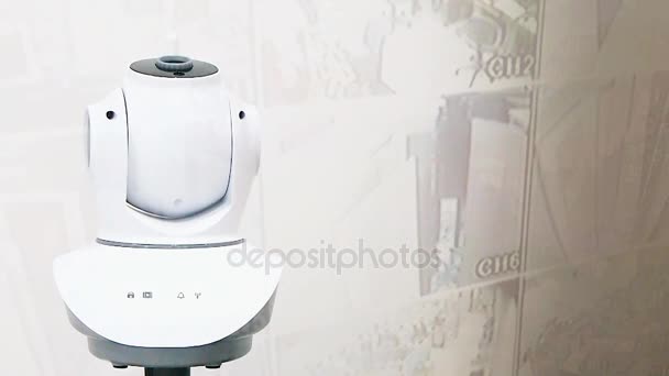 La cámara de seguridad CCTV — Vídeo de stock
