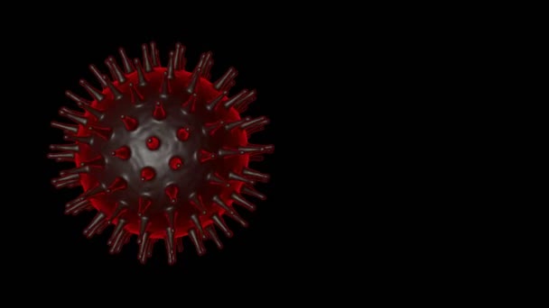 Soyut Koronavirüs Hastalığı Covid Virüs Enfeksiyonu — Stok video