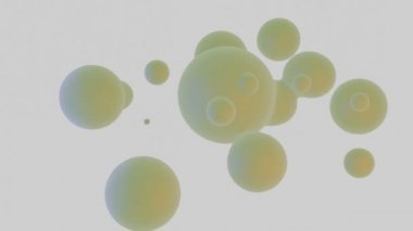 Dönüşüm çemberleri arkaplan ile 3B Render soyut arkaplan