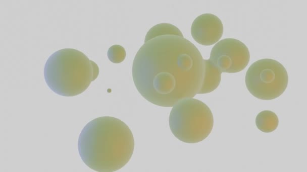 3D Render Fond abstrait avec fond de cercles de morphing 