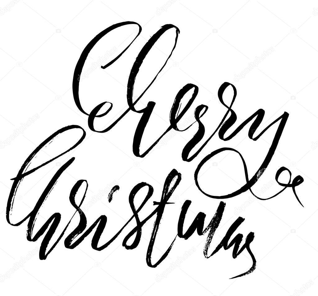 Classic Lettering Design For A Christmas Greetings Card