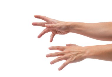 Asyalı erkek el uzanarak