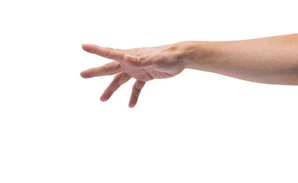 Asiatische männliche Hand ausgestreckt — Stockfoto