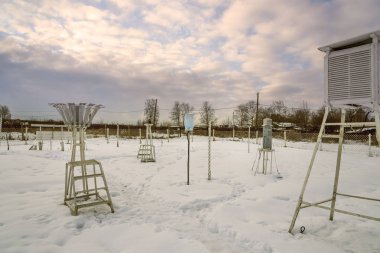 Hava tahmin istasyonu. Karelya, Rusya Federasyonu