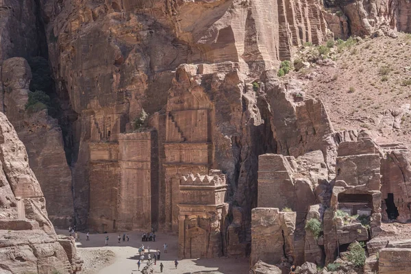 Petra Jordan Rose City One Precious Cultural Properties Man Cultural — стоковое фото