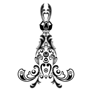 Arabesk, şark süsleme ile Şam çiçek desenli. Arka plan için soyut geleneksel dekor. Siyah ve beyaz renkleri, tek renkli. Vektör çizim