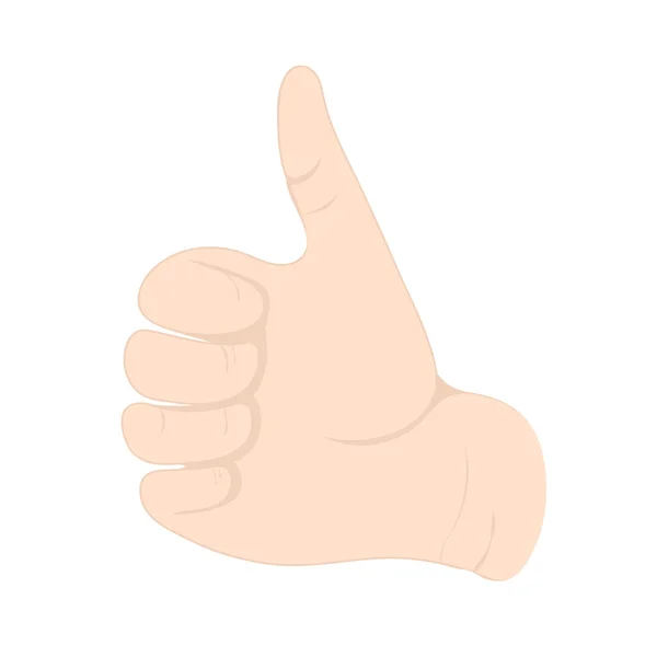 Gest Dłoni Nadgarstek Palcami Znakiem Kciuk Góry Ikona Języka Logo — Zdjęcie stockowe