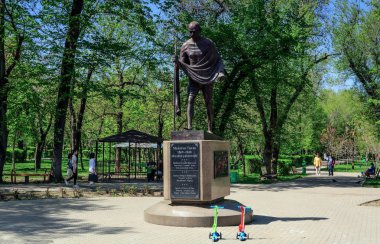 Mahatma Gandhi'nin heykel.