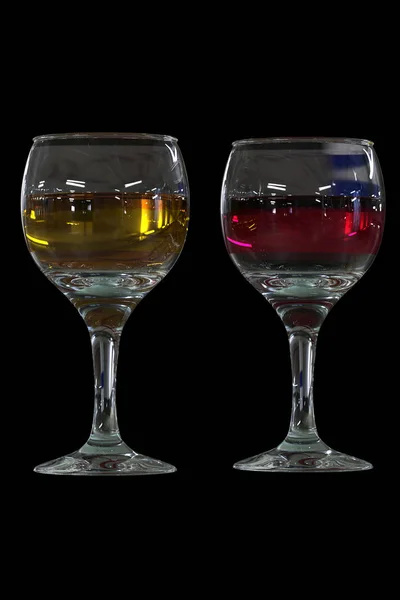 kırmızı ve beyaz şarap..