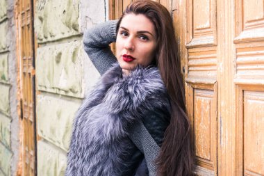 Şehirdeki sokak photosession