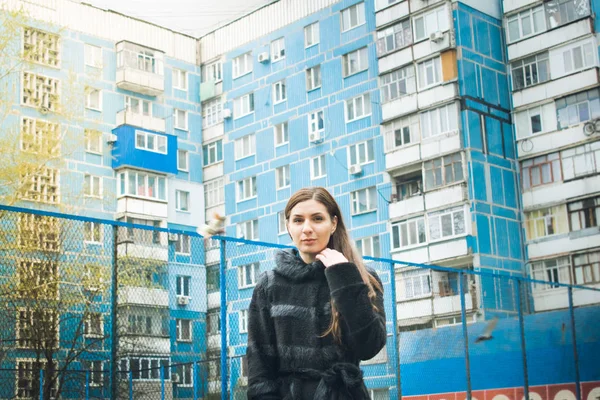 Kızın sokak photosession