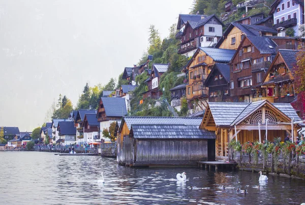 Hallstatt - aldeia na Áustria — Fotografia de Stock