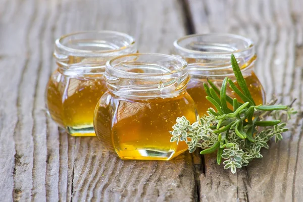 herbal honey with fresh herbs