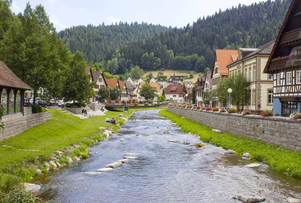 Krásný Schiltach v Černém lese, Německo — Stock fotografie