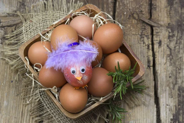 Eggs in a bowl — Stock Photo, Image