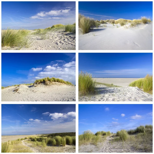 Fotos com as dunas em Renesse, na Holanda — Fotografia de Stock