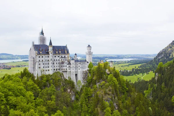 Zamek Neuschwanstein Niemczech — Zdjęcie stockowe