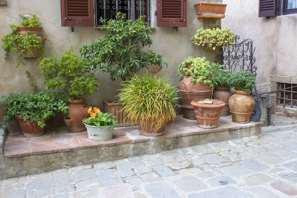 Niedliche Italienische Straße Toskana Italien — Stockfoto