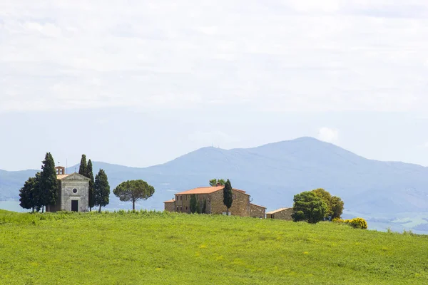 Typisch Toscaans Landschap Lente — Stockfoto