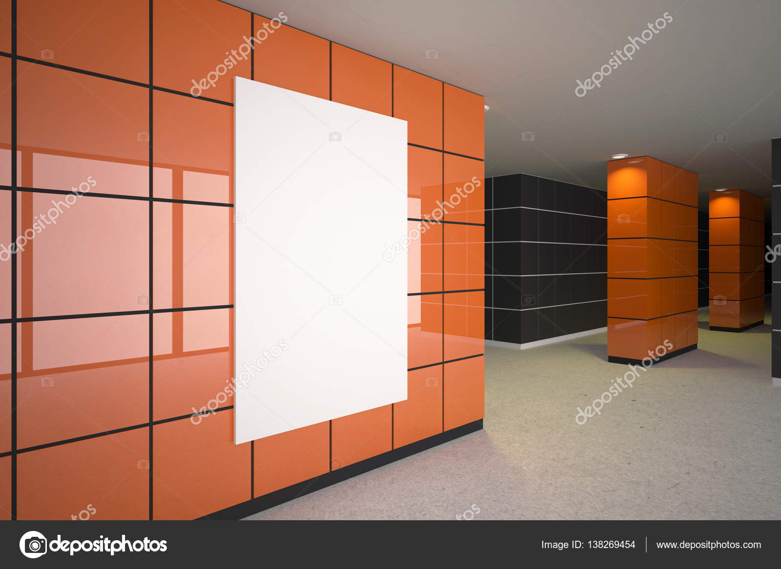 Download Office Door Mockup & Office With Wooden Walls Conference ...