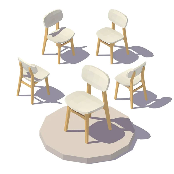 Vector isometric Designer Chair — Stock Vector