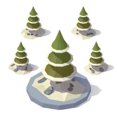 Noel ağacı bir rüzgârla oluşan kar yığını