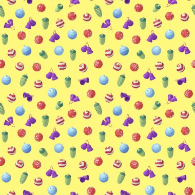 Yılbaşı ağacı süsleri desen