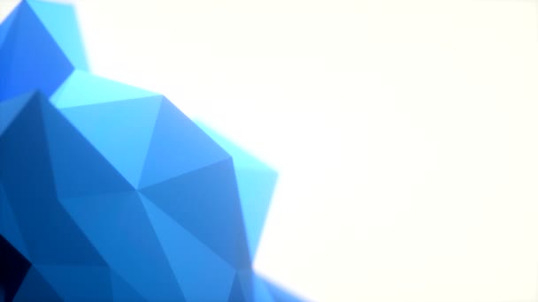 Ondes de polygones Boucle parfaite et transparente d'ondes de polygones au ralenti — Video